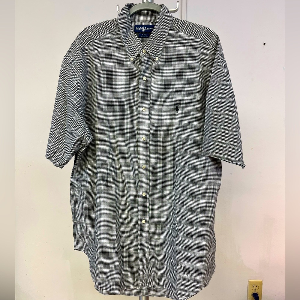 Ralph Lauren Polo short sleeve button down men’s shirt.